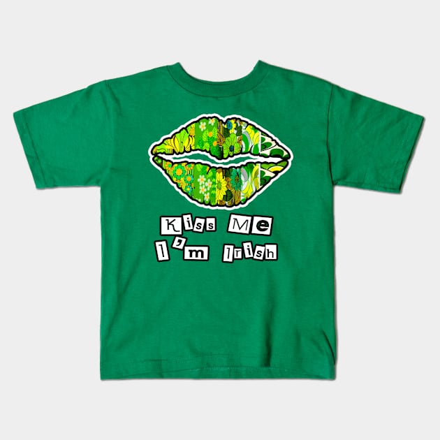Kiss me I'm Irish Kids T-Shirt by artbyomega
